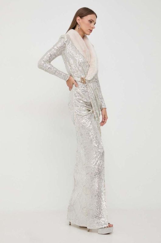 Сукня Elisabetta Franchi колір бежевий maxi облягаюча (3639229) фото 2