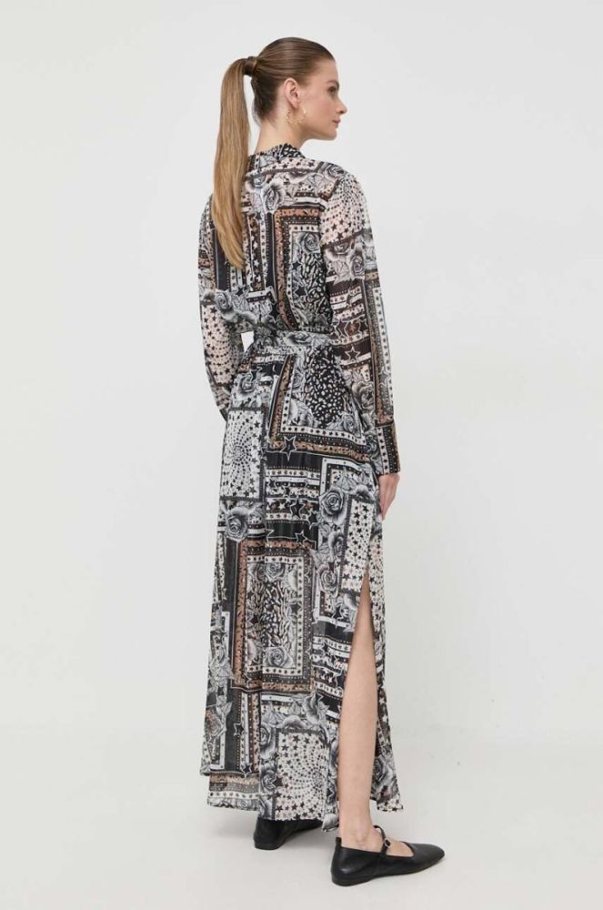 Сукня Twinset колір сірий maxi розкльошена фото 3
