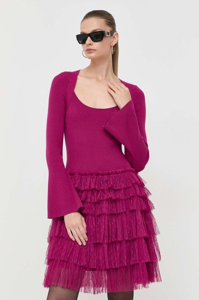 Сукня Twinset колір фіолетовий mini облягаюча