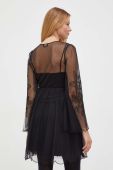 Сукня Twinset колір чорний mini розкльошена (3474724)