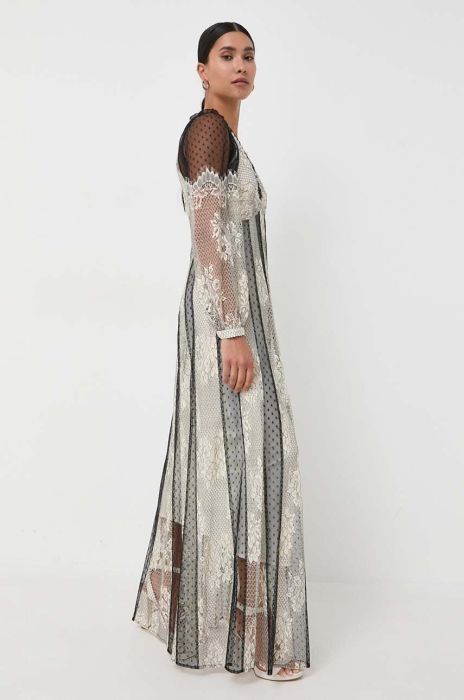 Сукня Twinset колір бежевий maxi розкльошена (3551368)