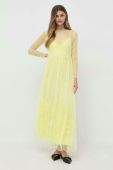 Сукня Twinset колір жовтий maxi розкльошена