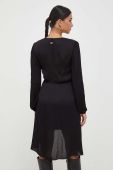 Сукня Twinset колір чорний midi розкльошена (3586717)