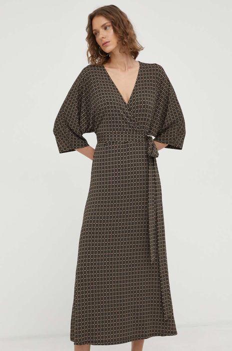 Сукня Marc O'Polo maxi розкльошена колір барвистий (3348960)