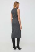 Сукня Weekend Max Mara колір сірий midi облягаюча