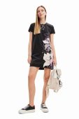 Бавовняна сукня Desigual колір чорний mini пряма (3421759)