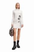 Сукня Desigual колір білий mini облягаюча