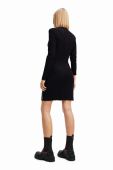 Сукня Desigual колір чорний mini облягаюча (3551389)