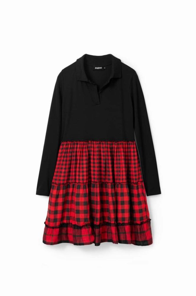 Сукня Desigual колір червоний mini розкльошена (3566287) фото 5