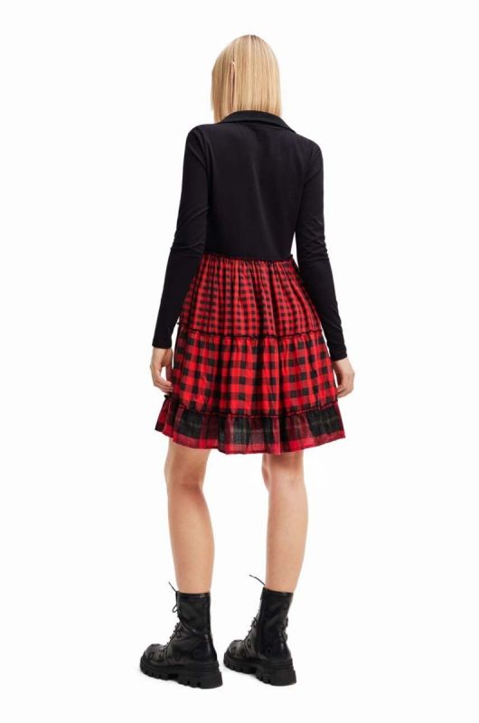 Сукня Desigual колір червоний mini розкльошена (3566287) фото 2