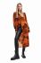 Сукня Desigual 23WWVWAG WOMAN WOVEN DRESS LONG SLEEVE колір помаранчевий midi пряма