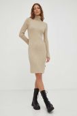 Бавовняна сукня Marc O'Polo колір бежевий midi облягаюча (3542340)