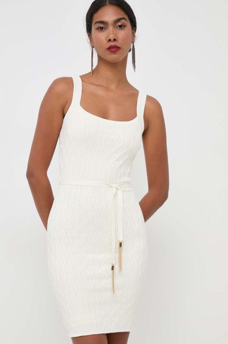 Сукня Guess колір бежевий mini облягаюча (3578351)