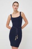 Сукня Guess колір синій mini облягаюча (3578362)