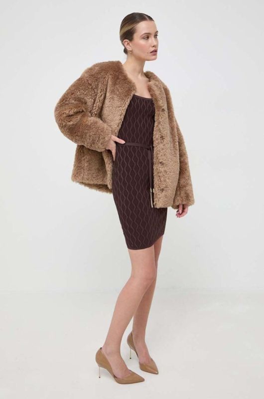 Сукня Guess колір коричневий mini облягаюча (3578347) фото 2