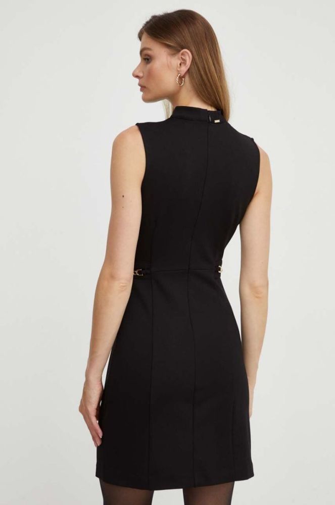 Сукня Guess колір чорний mini розкльошена (3547600) фото 3