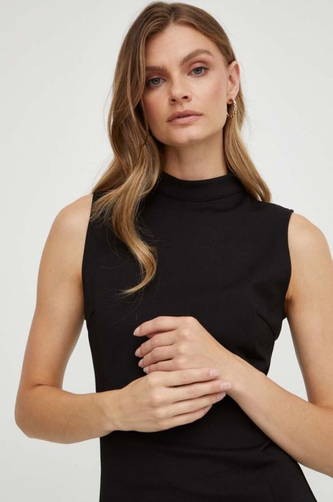 Сукня Guess колір чорний mini розкльошена (3547600) фото 4