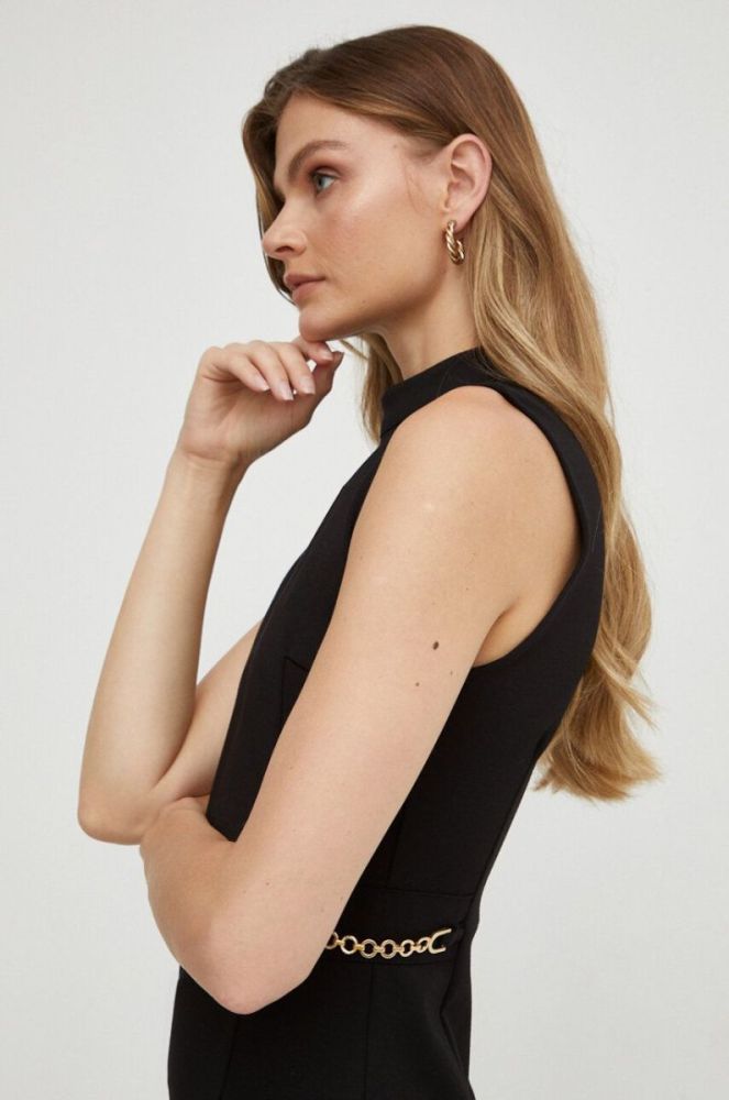 Сукня Guess колір чорний mini розкльошена (3547600) фото 5