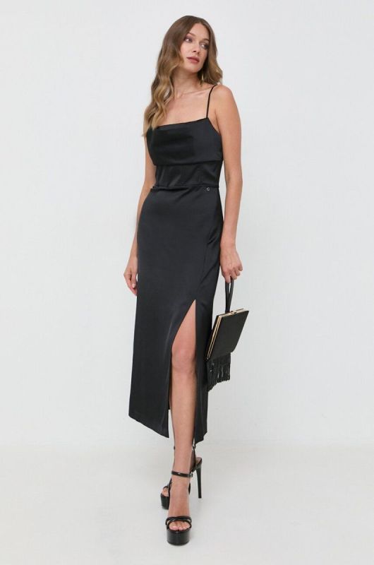 Сукня Guess колір чорний maxi облягаюча (3542367) фото 2