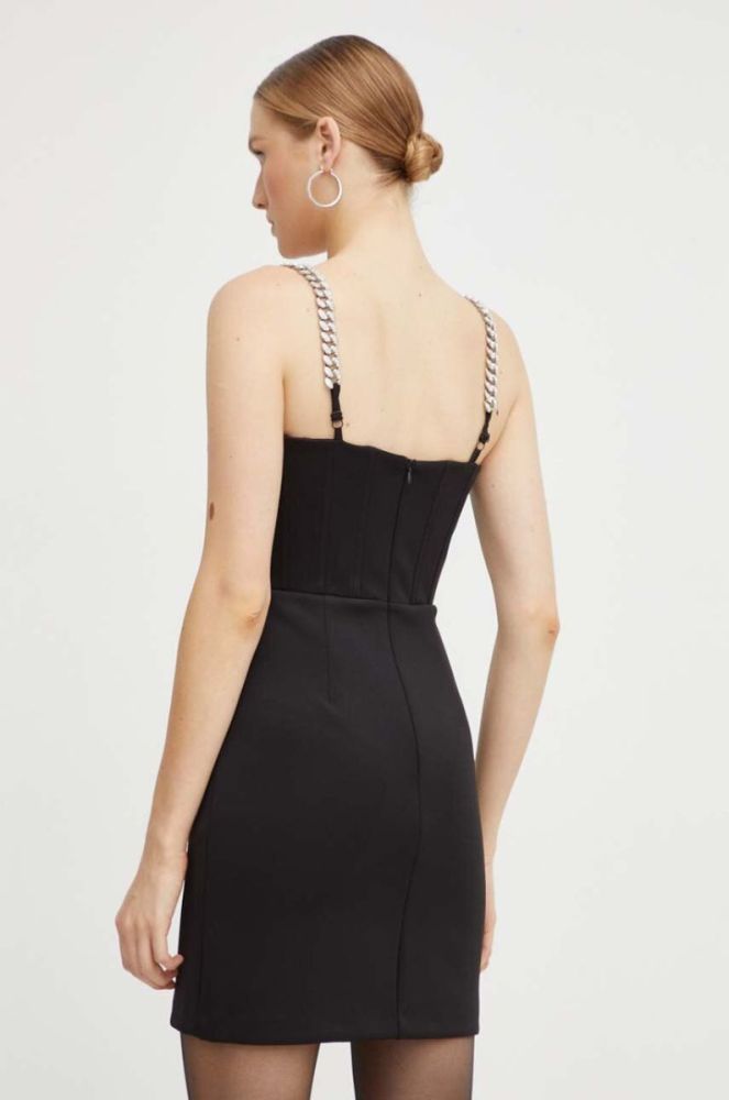 Сукня Guess колір чорний mini розкльошена (3547616) фото 3
