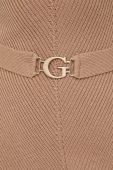 Сукня з домішкою вовни Guess колір бежевий mini розкльошена
