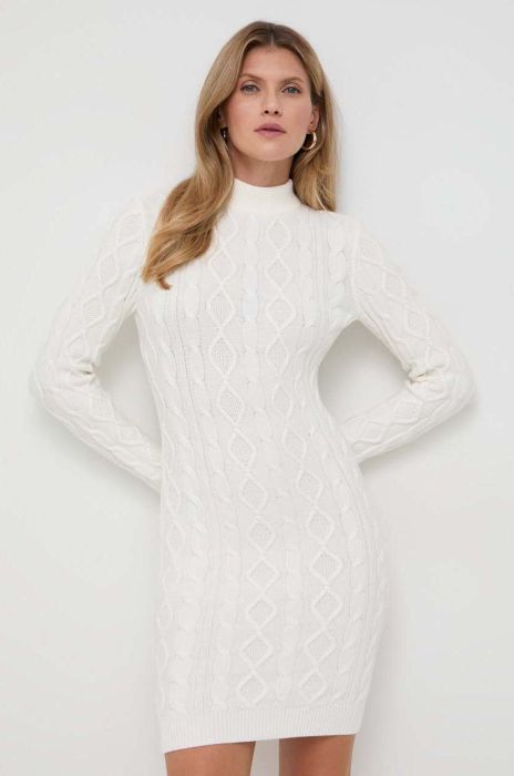 Сукня Guess колір бежевий mini облягаюча (3614864)