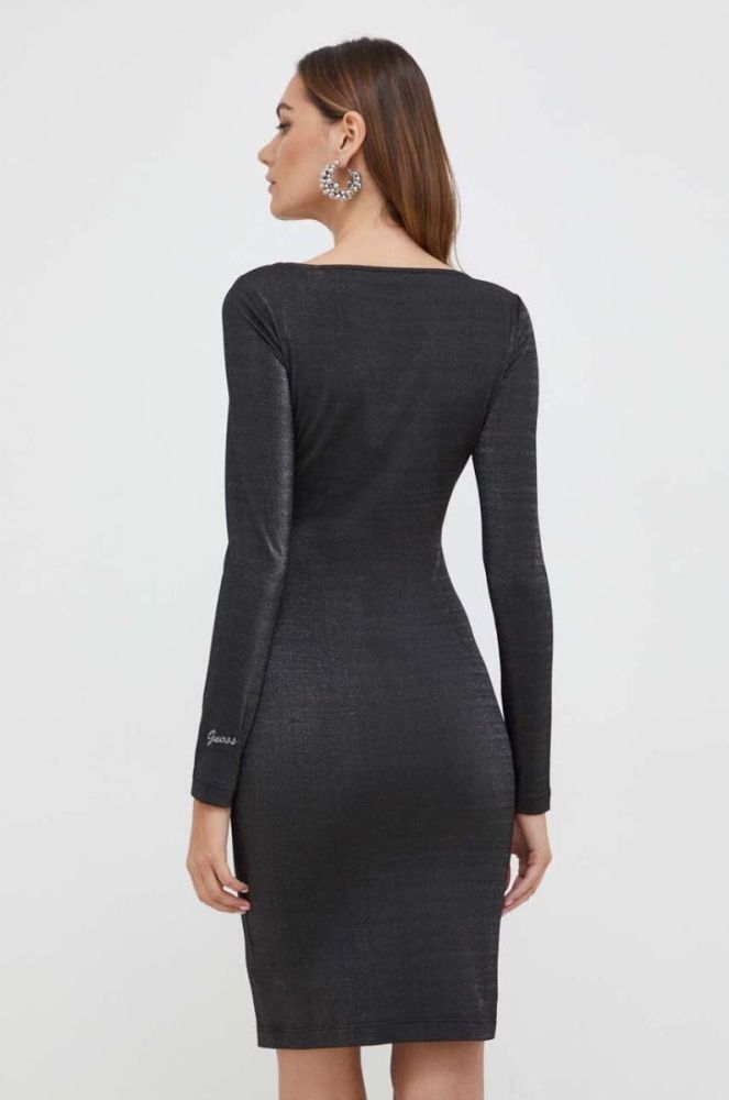 Сукня Guess колір чорний mini облягаюча (3606227) фото 3