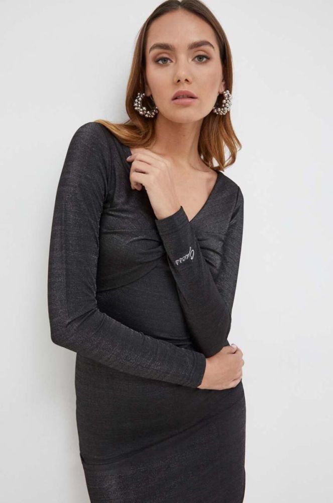 Сукня Guess колір чорний mini облягаюча (3606227) фото 4