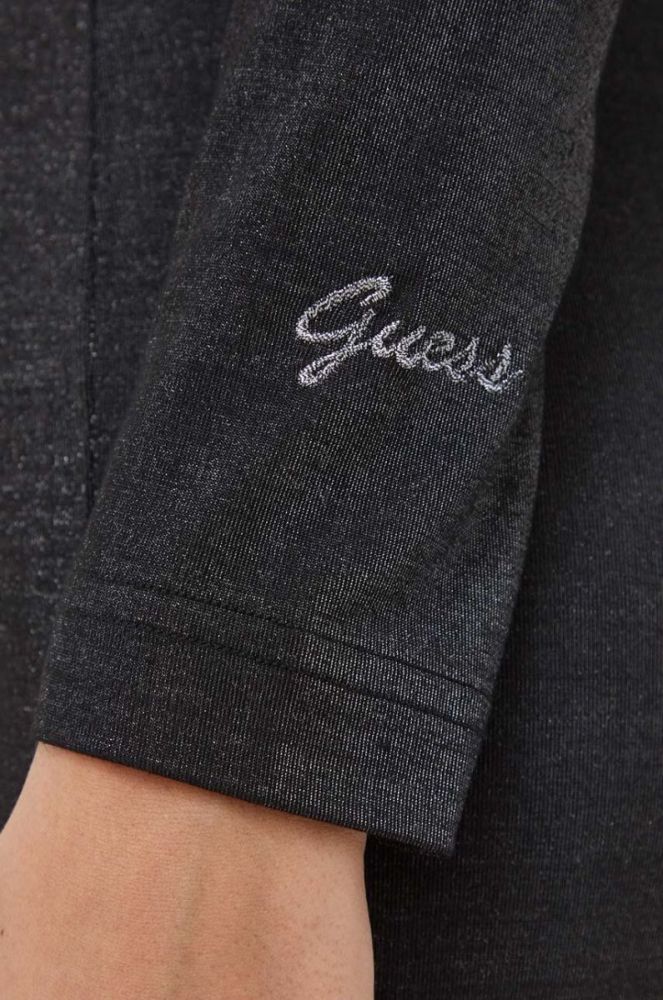 Сукня Guess колір чорний mini облягаюча (3606227) фото 6