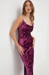 Сукня Guess колір фіолетовий maxi облягаюча