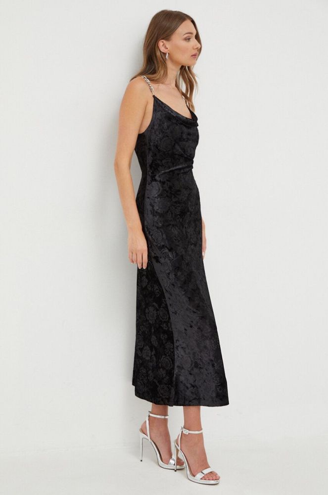 Сукня Guess колір чорний maxi облягаюча (3657603)