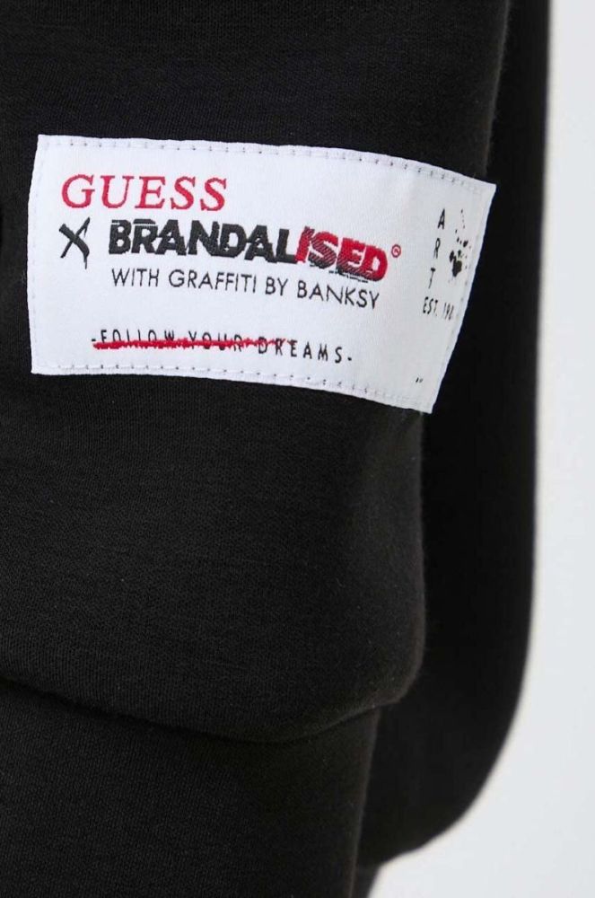 Сукня Guess Guess x Banksy колір чорний mini oversize фото 5