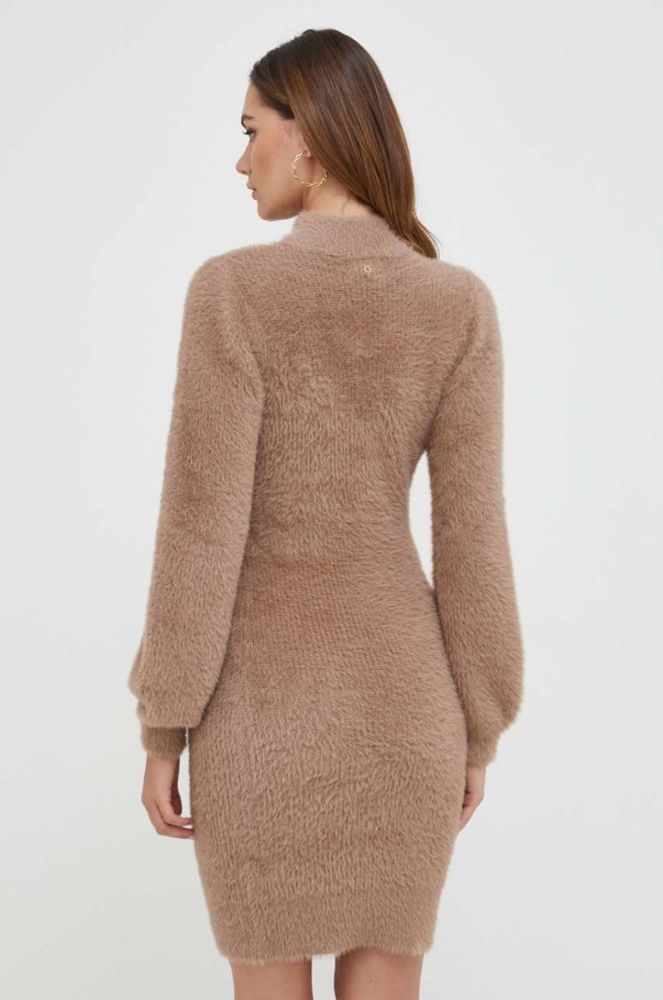 Сукня Guess колір коричневий mini облягаюча (3606237) фото 3