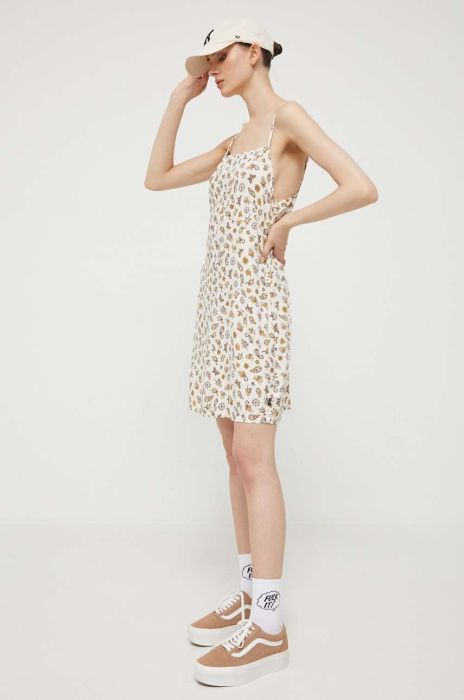Сукня Vans колір бежевий mini пряма