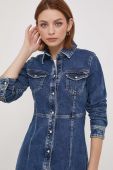 Джинсова сукня Pepe Jeans Lacey колір синій mini облягаюча