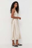 Сукня Max Mara Leisure колір бежевий midi розкльошена (3538565)