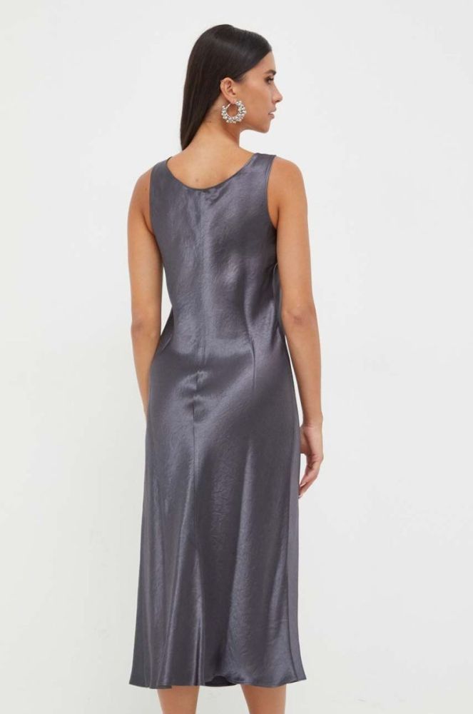 Сукня Max Mara Leisure колір сірий midi розкльошена фото 3