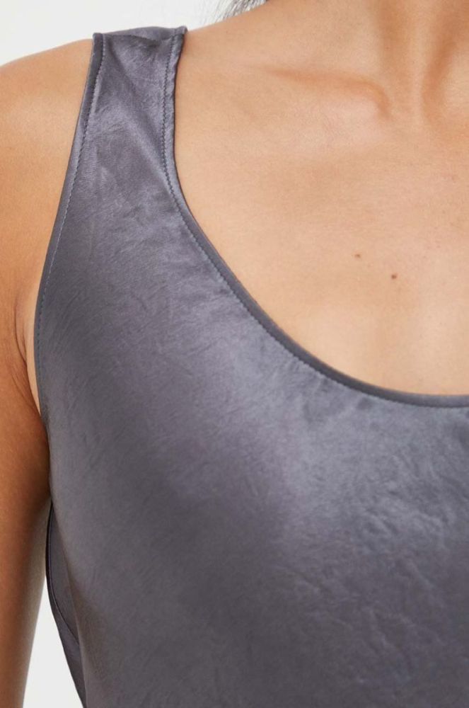 Сукня Max Mara Leisure колір сірий midi розкльошена фото 5
