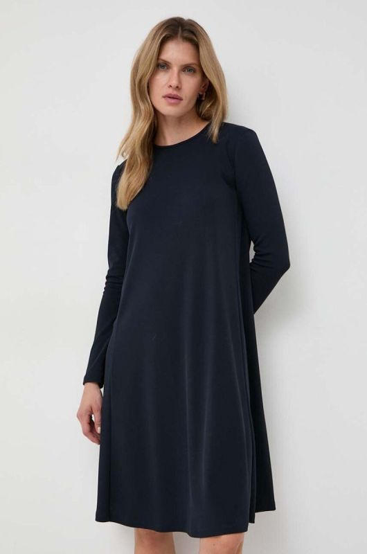 Сукня Max Mara Leisure колір синій mini розкльошена фото 2