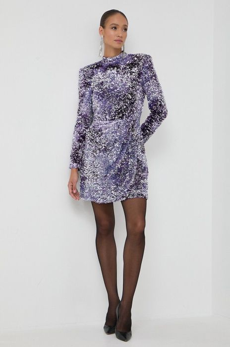 Сукня Boss Orange BOSS ORANGE колір фіолетовий mini пряма (3595764)