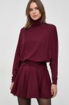 Сукня Pinko колір бордовий mini oversize