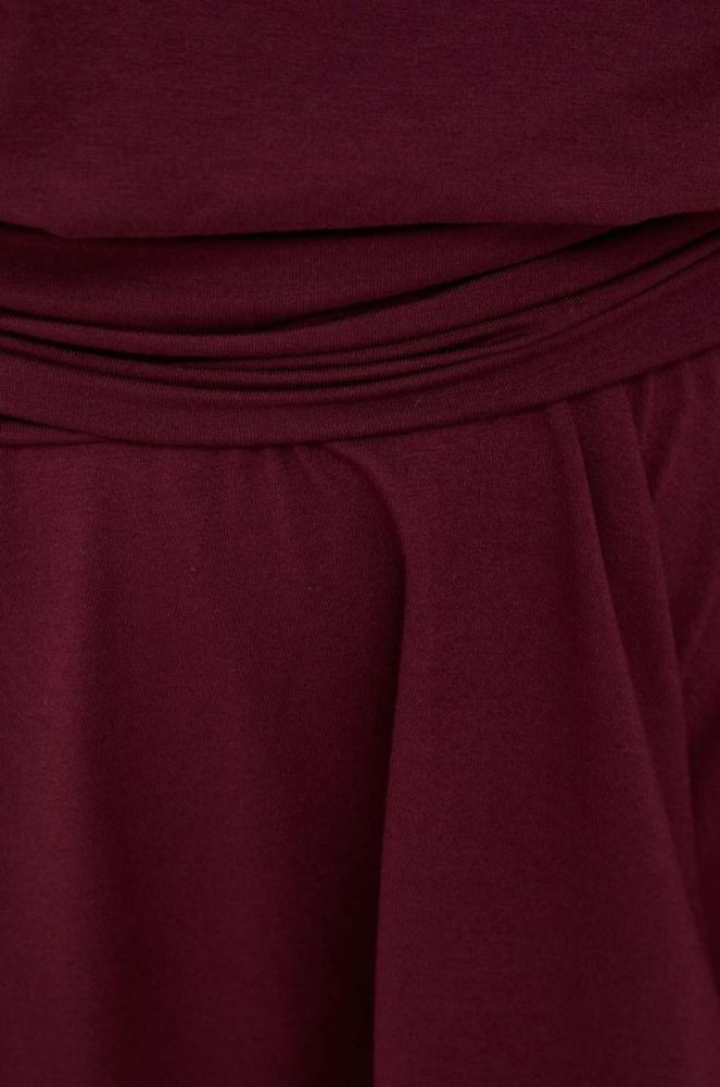 Сукня Pinko колір бордовий mini oversize фото 5