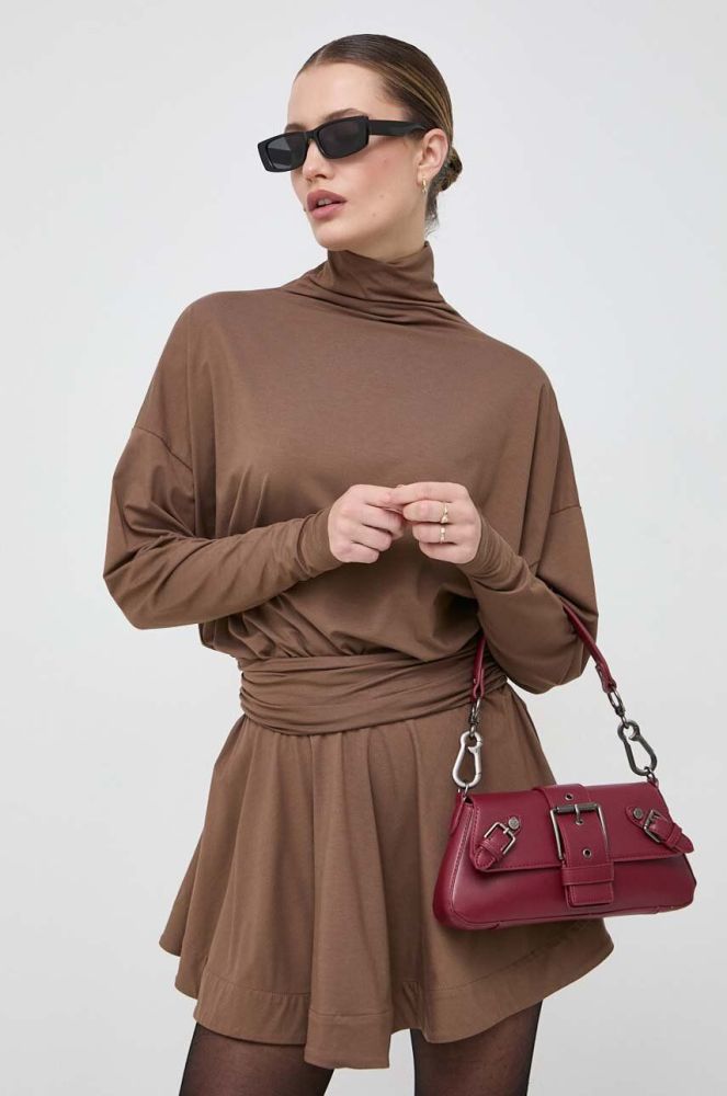 Сукня Pinko колір коричневий mini oversize