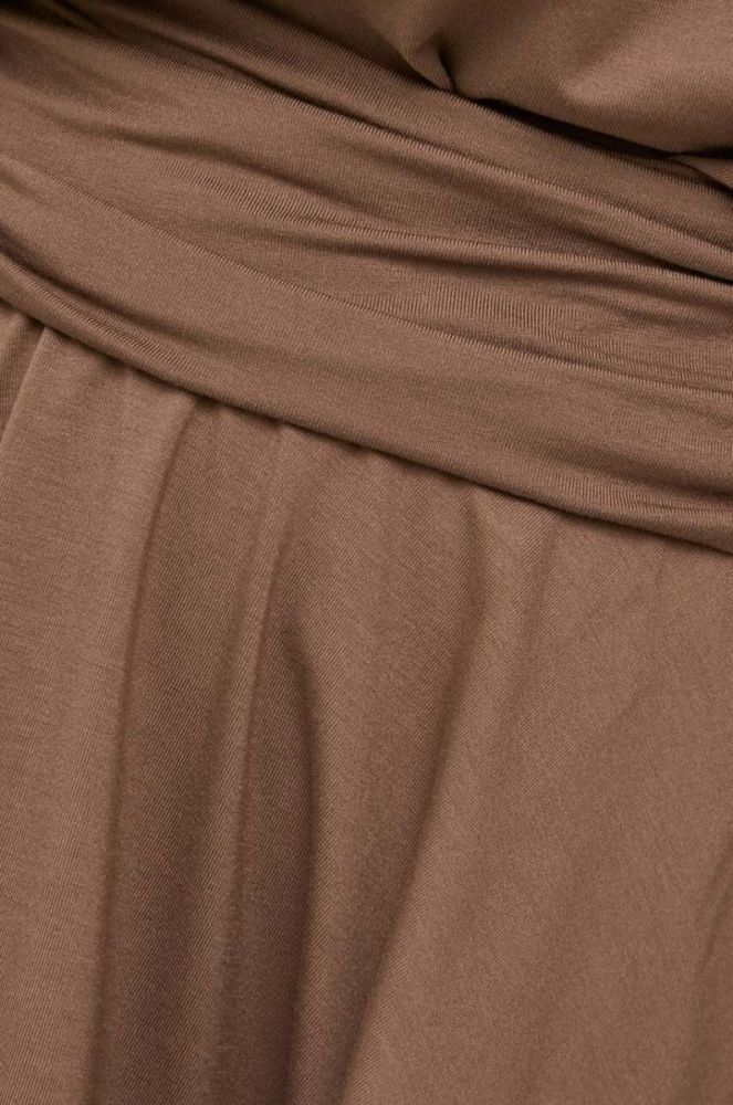 Сукня Pinko колір коричневий mini oversize фото 5