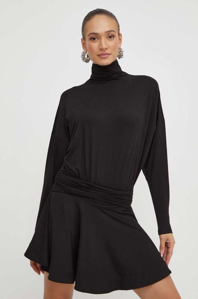 Сукня Pinko колір чорний mini oversize (3642391)