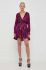 Сукня Pinko mini розкльошена колір барвистий