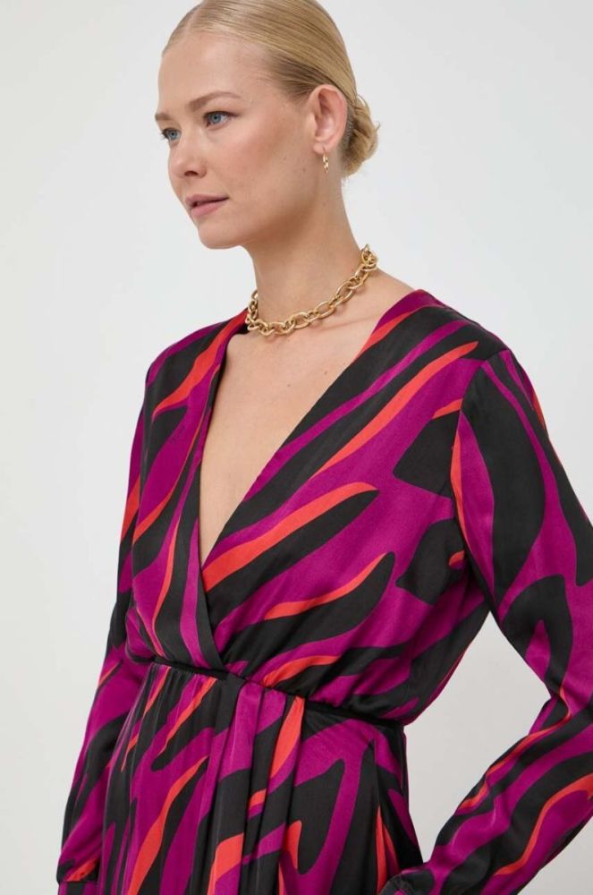 Сукня Pinko mini розкльошена колір барвистий фото 4