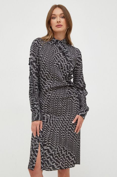 Сукня Pinko колір чорний mini пряма (3657643)