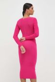 Сукня Pinko колір фіолетовий midi облягаюча
