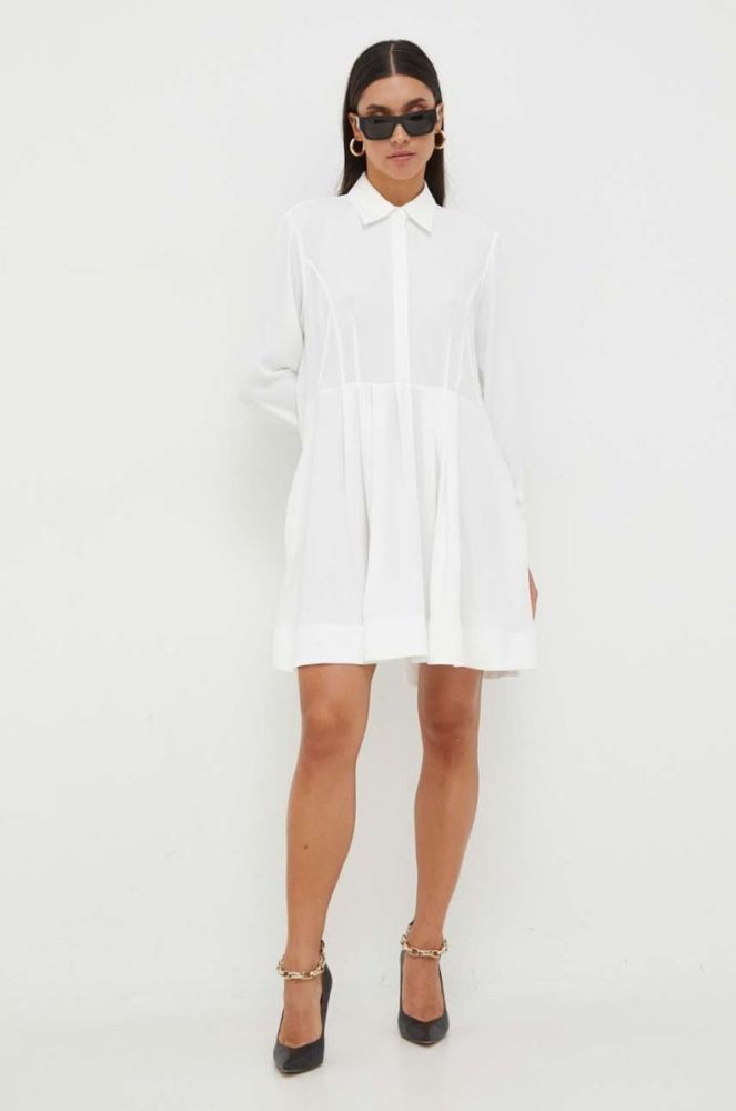 Сукня Pinko колір бежевий mini oversize фото 2